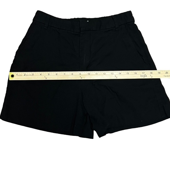 Zara Black Dress Shorts Size Small Black Elastic Waist Dressy High Waisted - Picture 8 of 11